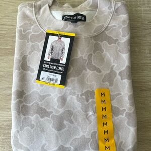 State of Mind Camouflage Crewneck Sweater - Light Cream